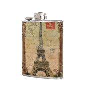 Französischer Landsmann moderner Vintager Pariseif Flachmann (Links)