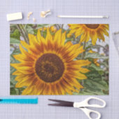 Französischer Landsommergarten glückliche Sonnenbl Seidenpapier (Handwerk)