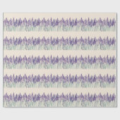 Französischer Lavendel: Aquarellbilder Geschenkpapier (Flach)