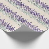 Französischer Lavendel: Aquarellbilder Geschenkpapier (Ecke)