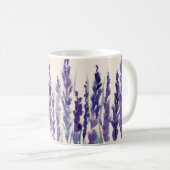 Französischer Lavendel: Aquarellbilder Kaffeetasse (VorderseiteRechts)