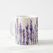 Französischer Lavendel: Aquarellbilder Kaffeetasse (Vorderseite Links)