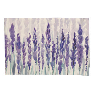 Französischer Lavendel: Aquarellbilder Kissenbezug