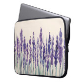 Französischer Lavendel: Aquarellbilder Laptopschutzhülle (Vorderseite Links)