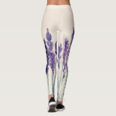 Französischer Lavendel: Aquarellbilder Leggings (Rückseite)