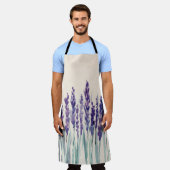Französischer Lavendel: Aquarellbilder Schürze (Getragen)