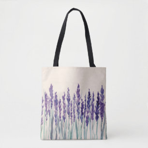 Französischer Lavendel: Aquarellbilder Tasche