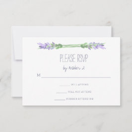 Französischer Lavendel auf White Wedding RSVP