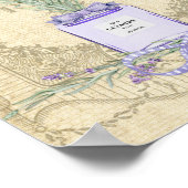 Französischer Lavendel Parfüm Flasche Poster (Ecke)