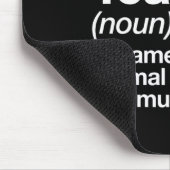 Französischer Lehrer definiert Spaß von der Schule Mousepad (Ecke)