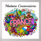 Französischer Lehrer oder französisches Kunstposte Poster (Vorne)