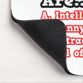 Französischer Lehrer Quiz...Joke Mousepad (Ecke)