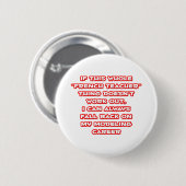 Französischer Lehrer Spaß ... Modellieren Button (Vorne & Hinten)
