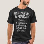 Französischer Lehrer (weiblich) - in französischer T-Shirt (Vorderseite)