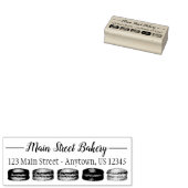 Französischer Macaron Cookies Bäckerei Konditorei Gummistempel (Stempel)