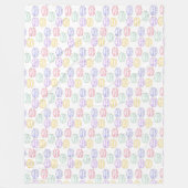 Französischer Macarons Fleecedecke (Vorderseite)