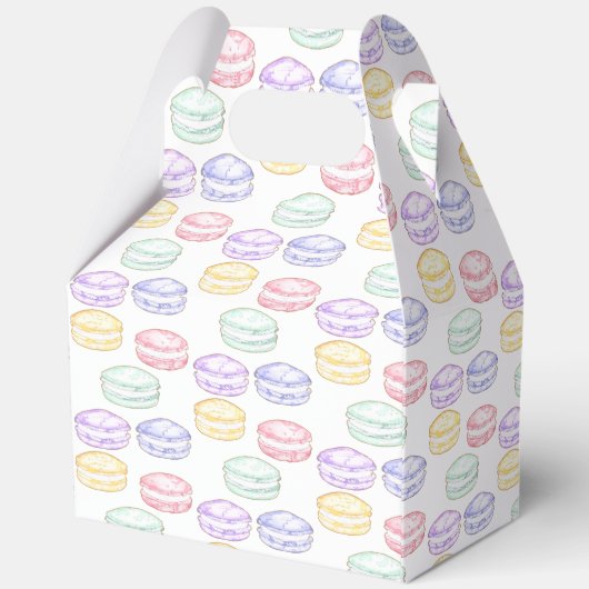 Französischer Macarons Geschenkschachtel (Rückseite)