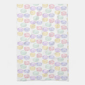 Französischer Macarons Geschirrtuch (Vertikal)