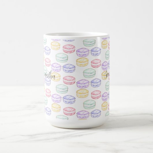 Französischer Macarons Kaffeetasse (Mittel)