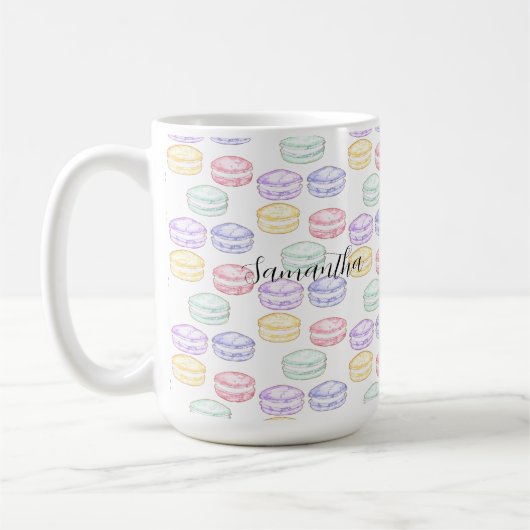 Französischer Macarons Kaffeetasse (Links)