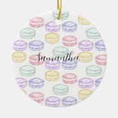 Französischer Macarons Keramik Ornament (Vorne)