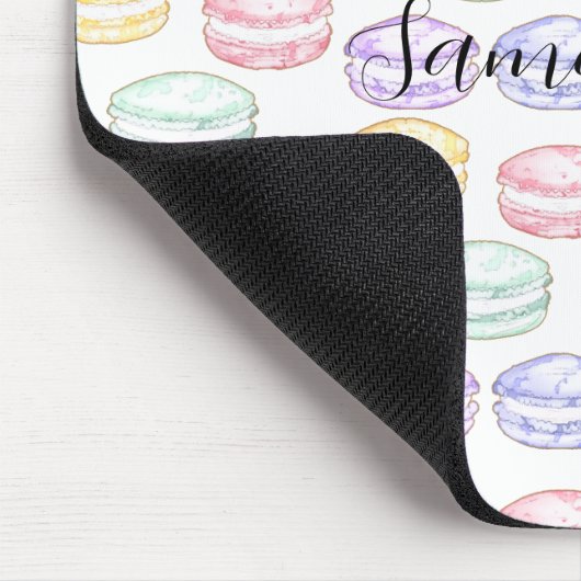Französischer Macarons Mousepad (Ecke)
