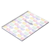 Französischer Macarons Notizblock (Linke Seite)