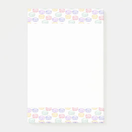 Französischer Macarons Post-it Klebezettel