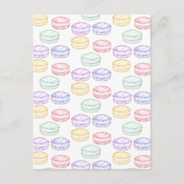 Französischer Macarons Postkarte