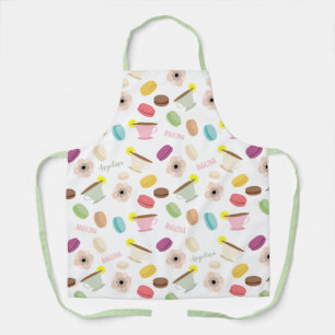 Französischer Macarons-Tee mit Lemon Anemon Schürze