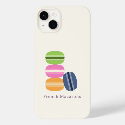 Französischer Macarons Telefonfall Case-Mate iPhone Hülle (Rückseite)