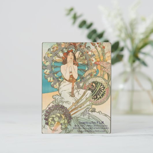 Französischer Maiden im Gebet Postkarte (Stehend Vorderseite)