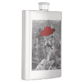 Französischer Maler in Red Beret Eichhörnchen Flachmann (Rechts)