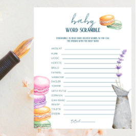 Französischer Markt - Baby Word Scramble Game