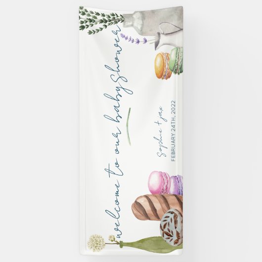 Französischer Markt - Grosses Vinyl Begrüßungsbann Banner (Vertikal)