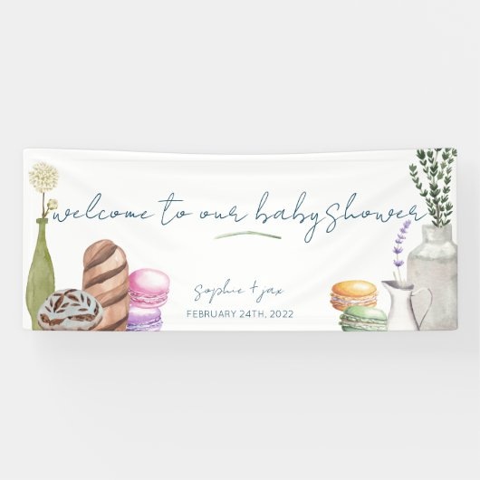 Französischer Markt - Grosses Vinyl Begrüßungsbann Banner (Horizontal)