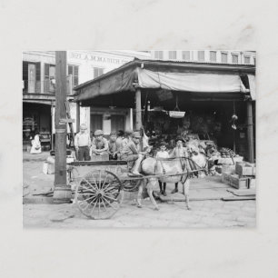 Französischer Markt, New Orleans, 1910 Postkarte