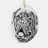 Französischer Mastiff Keramikornament (Rechts)