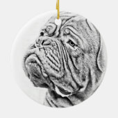 Französischer Mastiff Keramikornament (Hinten)