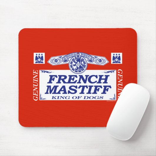Französischer Mastiff Mousepad (Mit Mouse)
