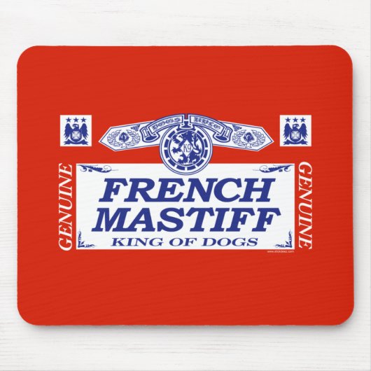 Französischer Mastiff Mousepad (Vorne)