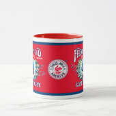 Französischer Meerjungkaffee und Chicoroer Tasse (Zentrum)