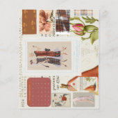 Französischer Modeblattkalender der 1920er Jahre Flyer (Vorne)