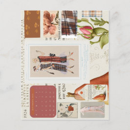 Französischer Modeblattkalender der 1920er Jahre Flyer