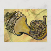 Französischer Musiklehrer der Horn Band Postkarte (Vorderseite)