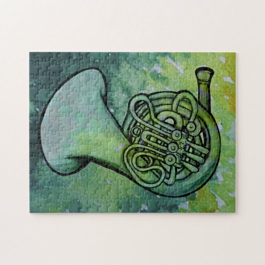 Französischer Musiklehrer der Horn Band Puzzle (Horizontal)