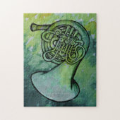 Französischer Musiklehrer der Horn Band Puzzle (Vertikal)