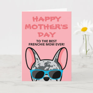 Französischer Muttertags-Blue-Merle-Französische-B Karte