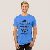 Französischer Pastis Pétanque Tri-Blend Shirt (Vorderseite voll)