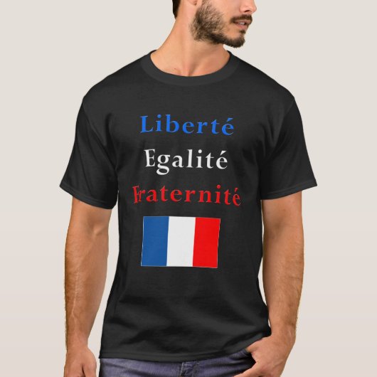 Französischer patriotischer T - Shirt - (Vorderseite)